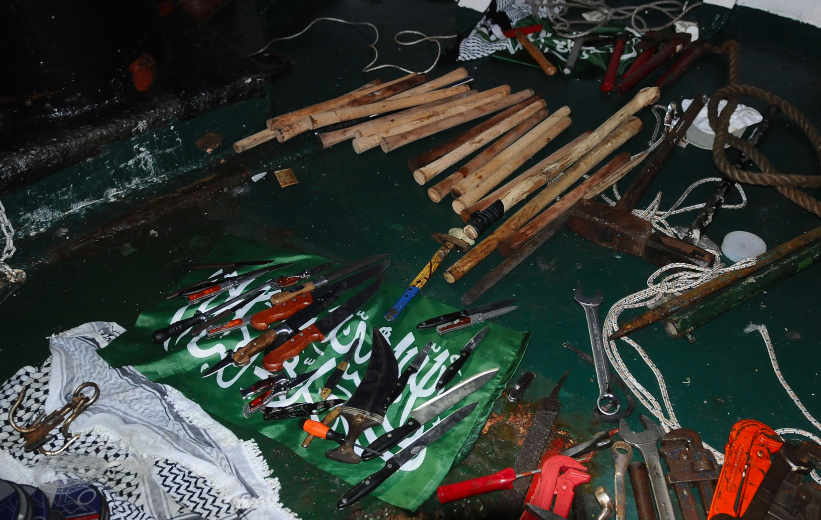 Lethal Weapons Cache aboard Mavi Mamara