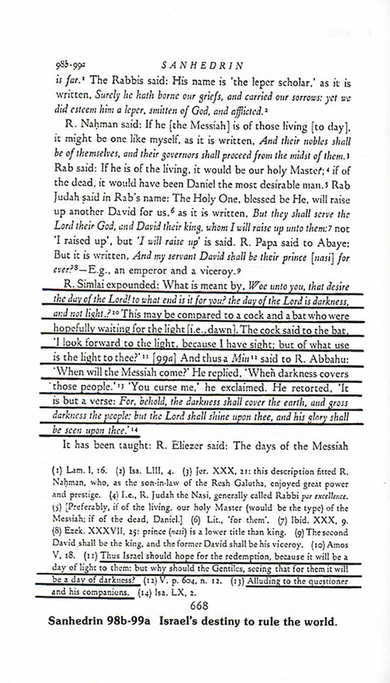 Talmud Page 316 SANHEDRIN 98b - 99a